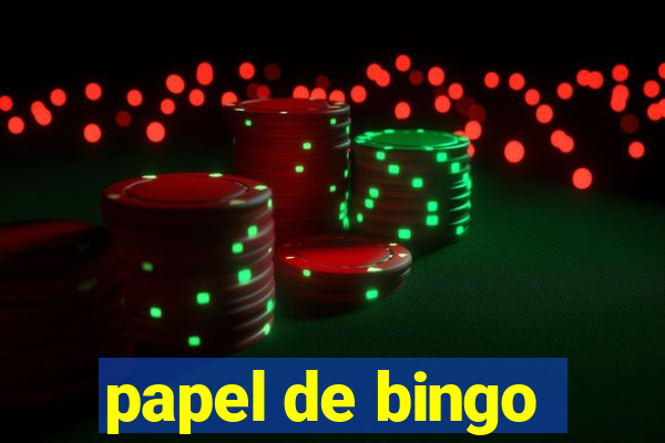 papel de bingo